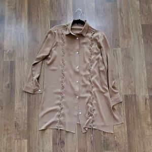 Laced Front Tunic/Shirt Dress